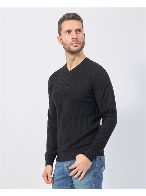 Yes Zee Men's Wool Blend V-Neck Sweater YES ZEE | M812-ZS000801